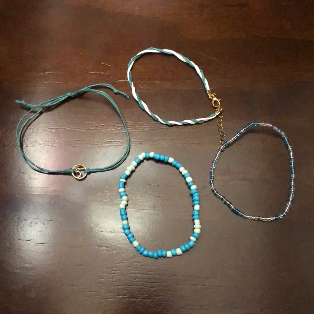 (SHEIN) Blue Bracelet Pack (4)